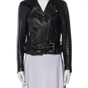 Reformation Black Leather Jacket